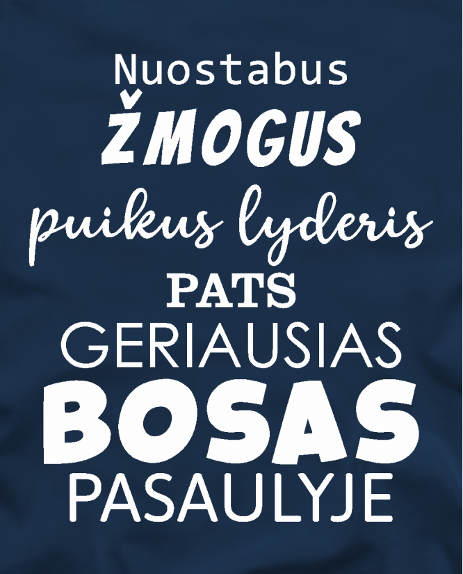 Bosas puikus lyderis